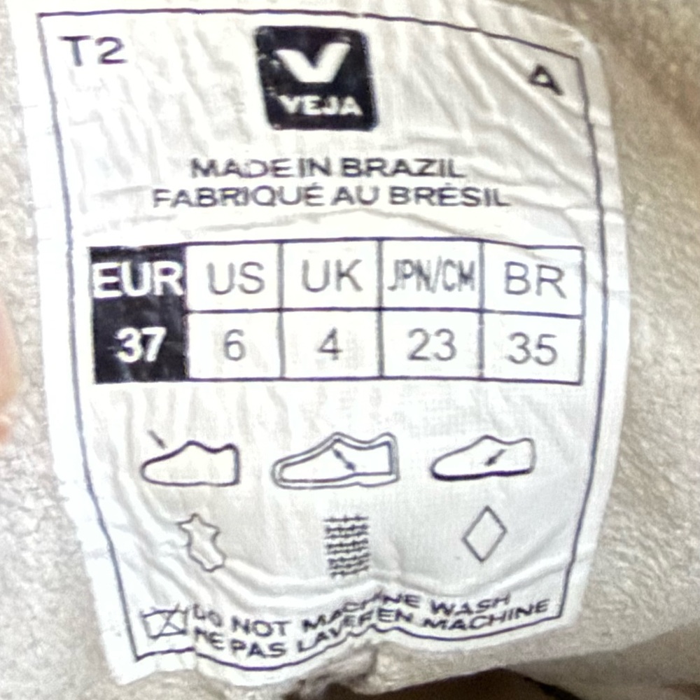Veja V10 Prime Leather Womens Sneakers In White Bronze Size 6 - Picture 8 of 8
